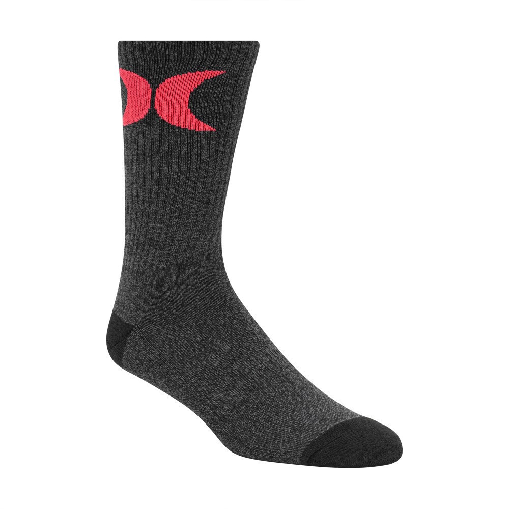 slide 3 of 6, Hurley Men's Crew Socks, 6 ct