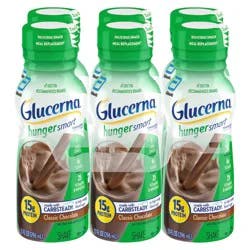 Glucerna Hunger Smart Classic Chocolate Shake Bottle- 6 ct