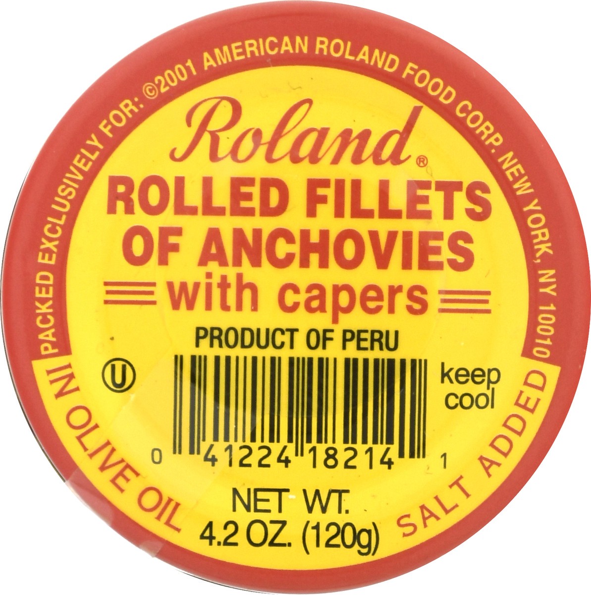 slide 10 of 13, Roland With Capers in Olive Oil Rolled Fillets of Anchovies 4.2 oz, 4.2 oz