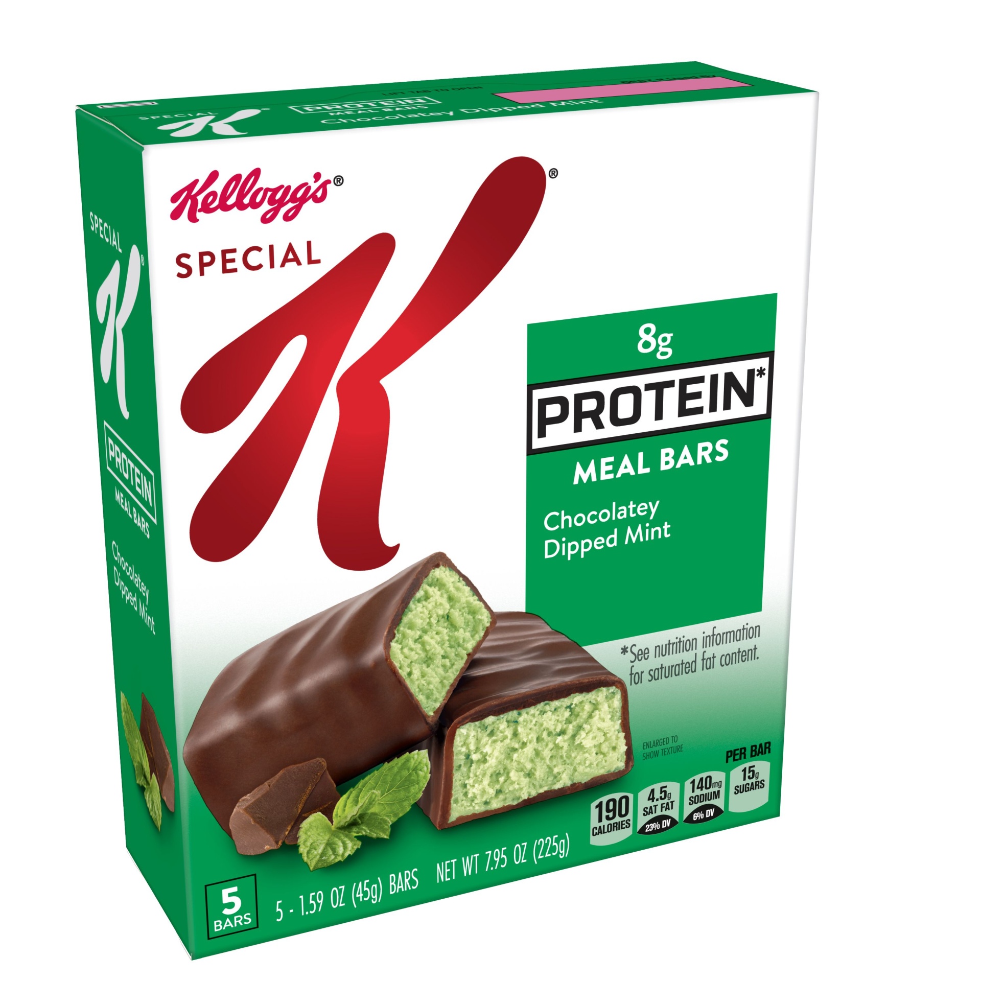 Special K Protein Dessert Inspired Chocolatey Dipped Mint Meal Bars 5