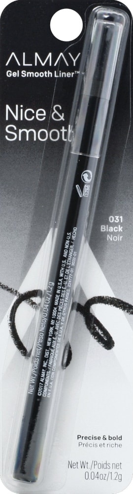 slide 1 of 1, Almay Intense I-Color Gel Smooth Black Eyeliner, 0.4 oz