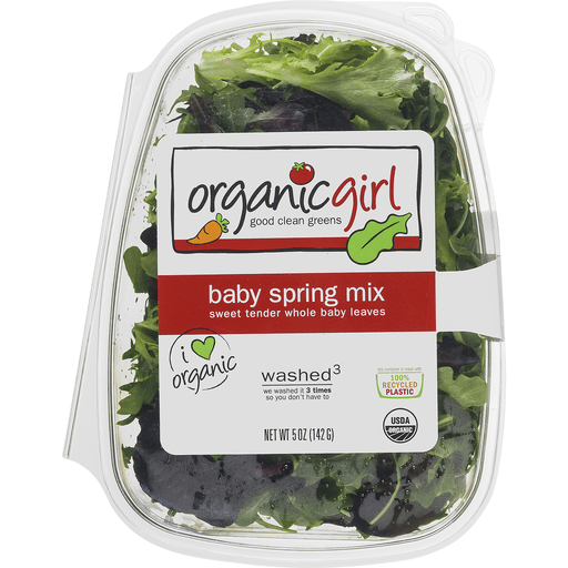 slide 4 of 8, Organic Girl Baby Spring Mix, 5 oz
