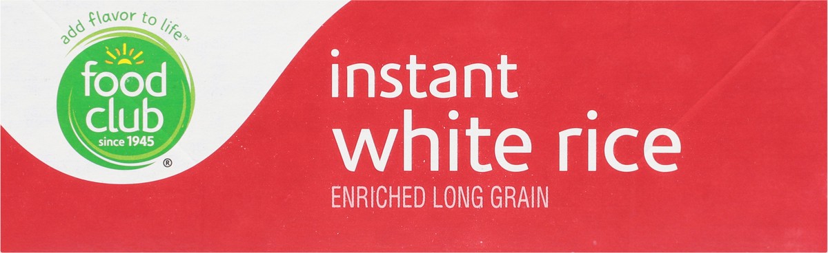 slide 9 of 9, Food Club Long Grain Instant White Rice 28 oz, 28 oz