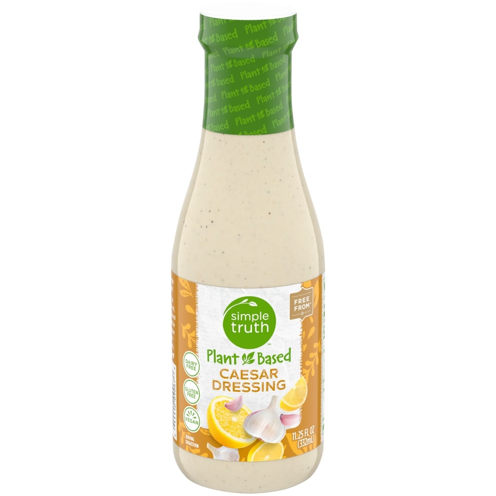 slide 1 of 1, Simple Truth Plant-Based Caesar Dressing, 11.25 fl oz