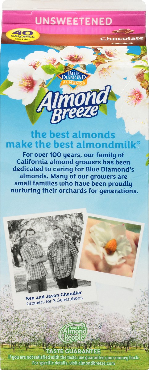 slide 3 of 13, Almond Breeze Blue Diamond Almond Breeze Unsweetened Chocolate Almondmilk 0.5 gal. Carton, 1.89 liter