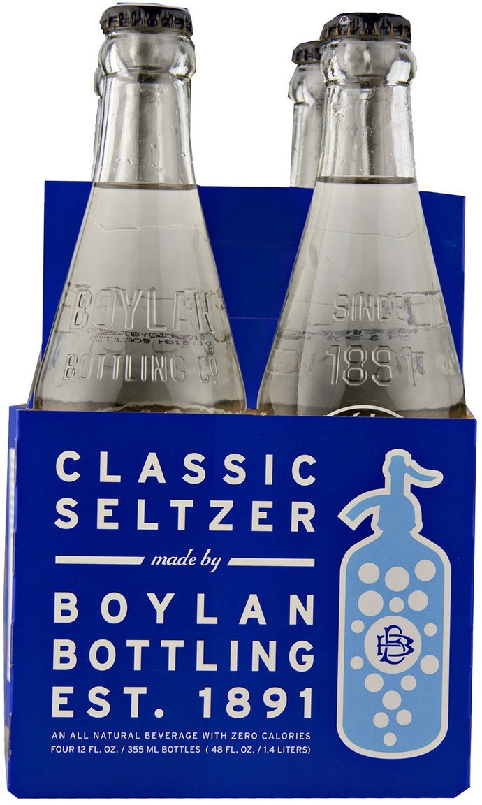slide 1 of 1, Boylans Classic Seltzer, 4 ct; 12 fl oz