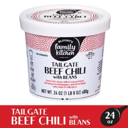 Blount's Family Kitchen Tailgate Beef Chili with Beans, 24 oz (Gluten Free)