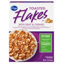 Kroger Whole Grain Toasted Flakes With Fruits & Yogurt Cereal