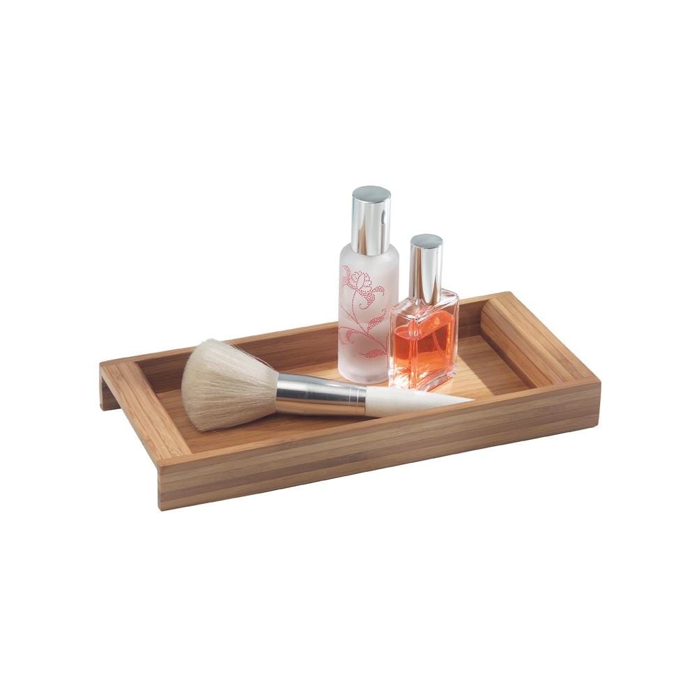 slide 1 of 1, InterDesign Formbu Economic Vanity Tray - Bamboo, 5 in x 11 in