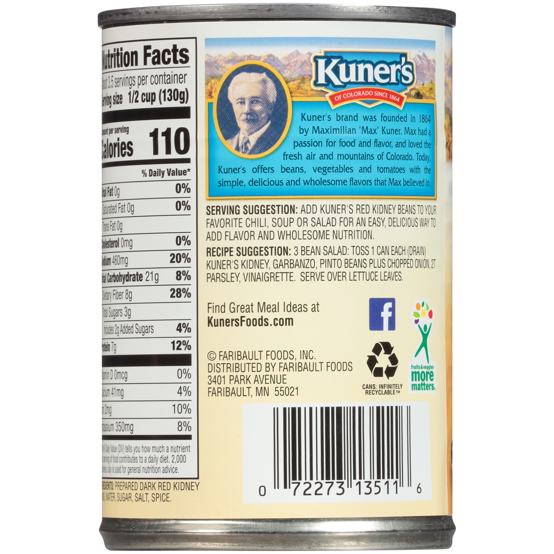 slide 4 of 6, Kuner's Dark Red Kidney Beans, 15 oz