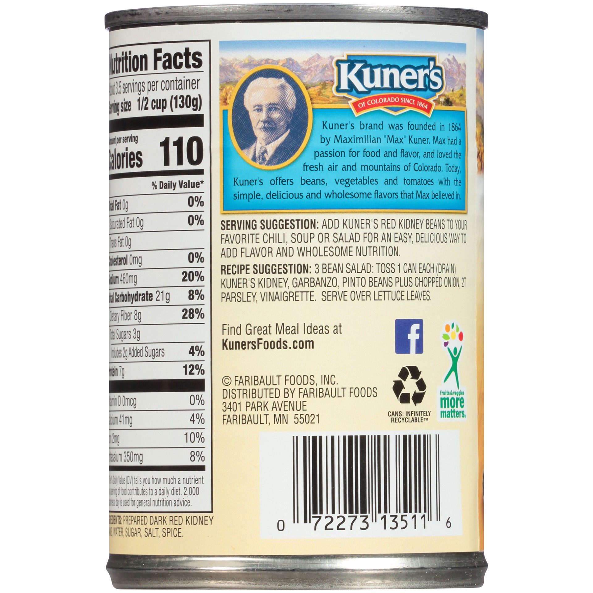 slide 5 of 6, Kuner's Dark Red Kidney Beans 15.5 oz, 15.5 oz