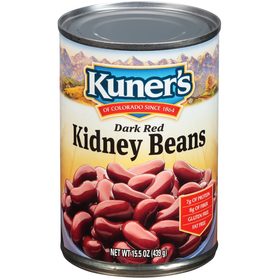 slide 1 of 6, Kuner's Dark Red Kidney Beans, 15 oz
