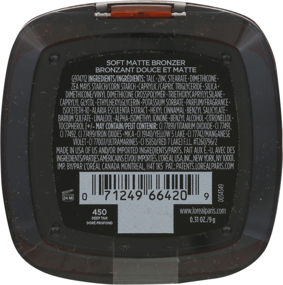 slide 7 of 9, L'Oréal Infallible Bronzer Deep Tan, 1 ct