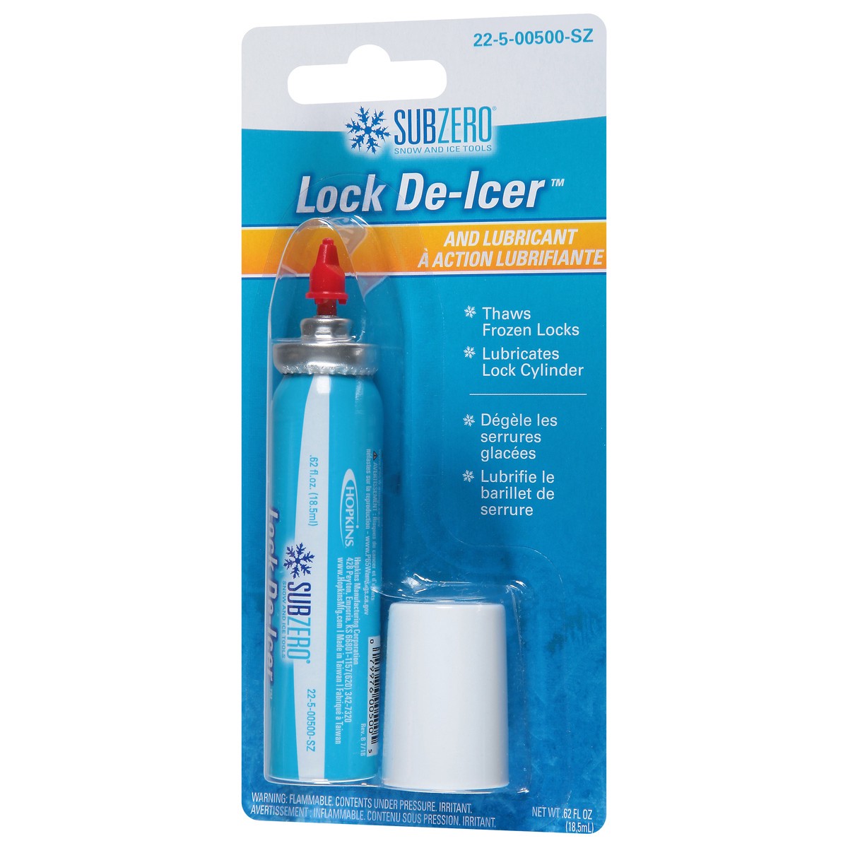 slide 9 of 9, Subzero Lock De-Icer and Lubricant 0.62 fl oz, 0.62 oz