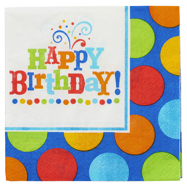 slide 1 of 2, Amscan Birthday Fever Fun Lunch Napkins, 1 ct