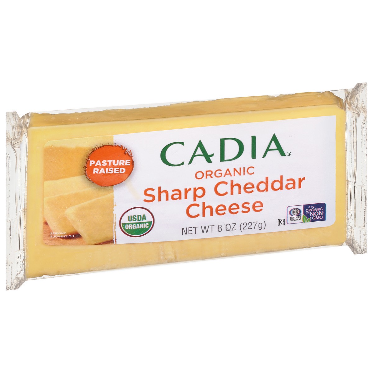 slide 7 of 14, Cadia Cheese Bar Cheddar Sharp Organic, 8 oz