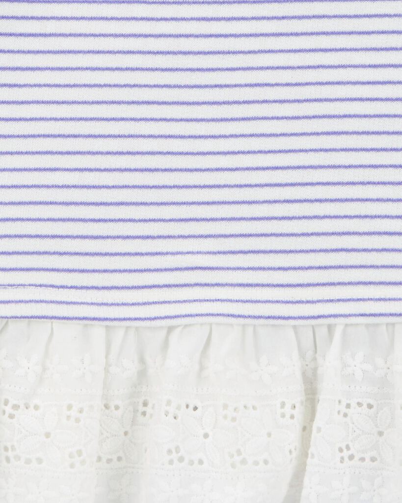 slide 2 of 2, Oshkosh Baby Striped French Terry Sweater - Blue Blue 12M, 1 ct