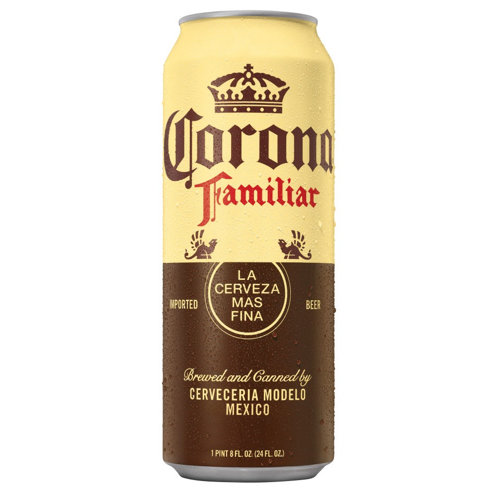 slide 1 of 4, Corona Familiar Mexican Lager Import Beer, 24 fl oz Can, 4.8% ABV, 24 oz