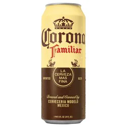 Corona Familiar Mexican Lager Imported Beer, 24 fl. oz. Can Beer, 4.8% ABV