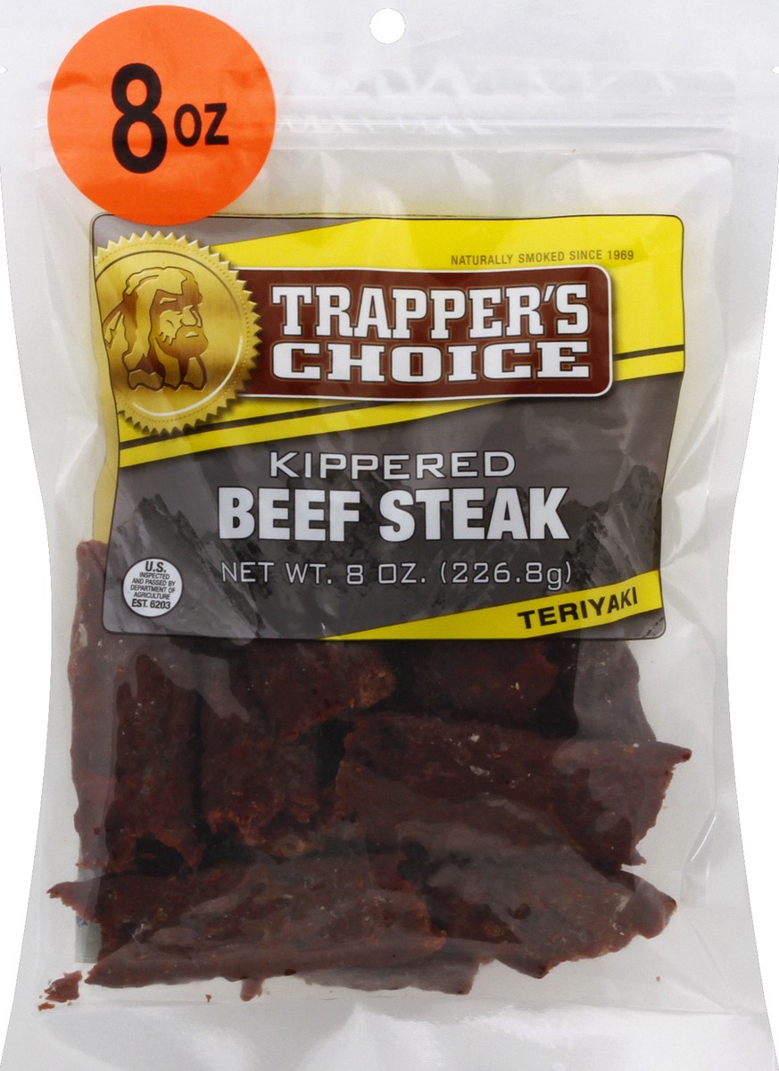 slide 7 of 9, Old Trapper Teriyaki Beef Jerky, 8 oz