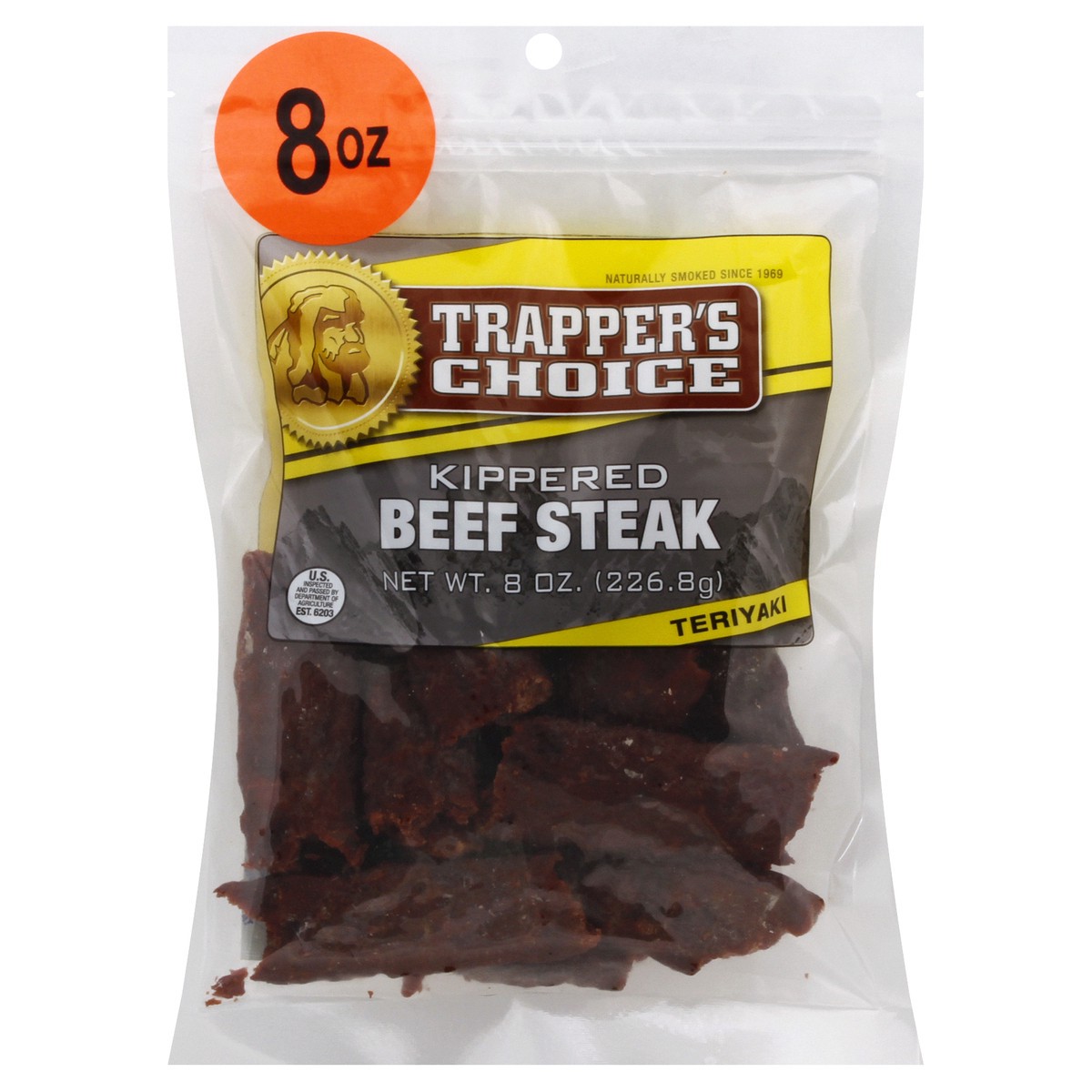 slide 9 of 9, Old Trapper Teriyaki Beef Jerky, 8 oz