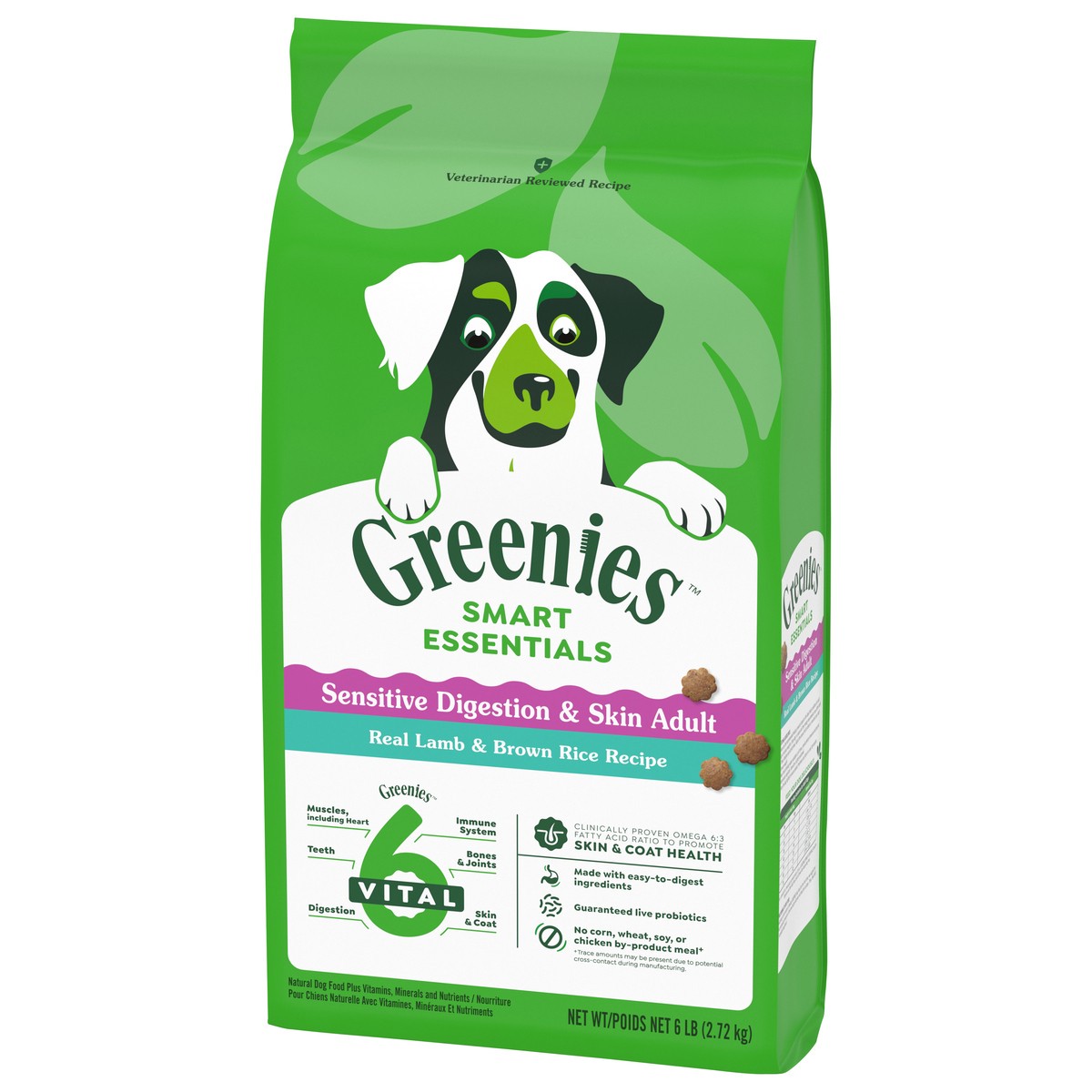 slide 3 of 16, Greenies Dry Dog Sensitive Bag 6 LB, 6 lb