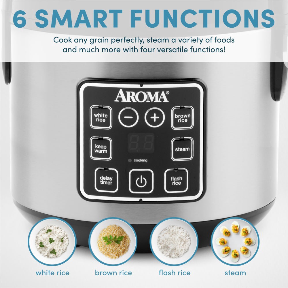 slide 2 of 6, Aroma Housewares Digital Rice & Grain Multicooker, 1 ct