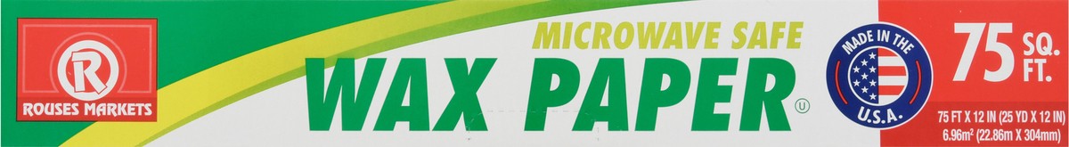 slide 12 of 12, Rouses Markets Microwave Safe Wax Paper 1 ea, 1 ct