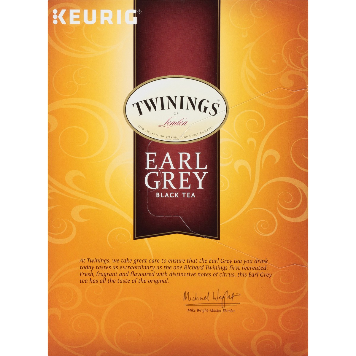 slide 10 of 12, Twinings of London Earl Grey Black Tea 24 ct K-Cup Pods 2.54 oz. Box, pack 24