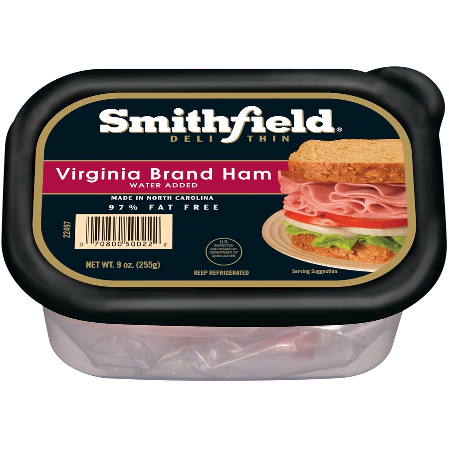 slide 1 of 1, Smithfield Tub Virginia Brand Ham, 9 oz