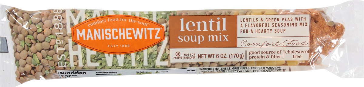 slide 7 of 9, Manischewitz Lentil Soup Mix 6 oz, 6 oz