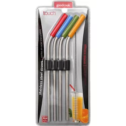 Good Cook Touch Straws Stainless Steel Silicone Sleeve