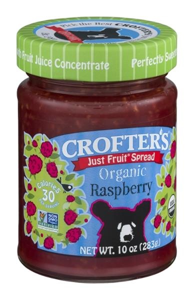 slide 1 of 1, Crofter's Just Fruit Raspberry Spread, 10 oz