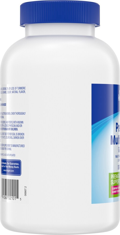 slide 2 of 4, Kroger Health Prenatal Mutlivitamin Raspberry-Lime Gummies, 90 ct