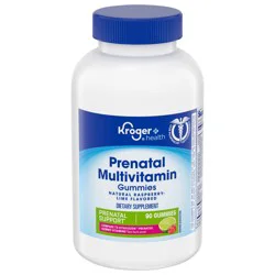 Kroger Health Prenatal Mutlivitamin Raspberry-Lime Gummies