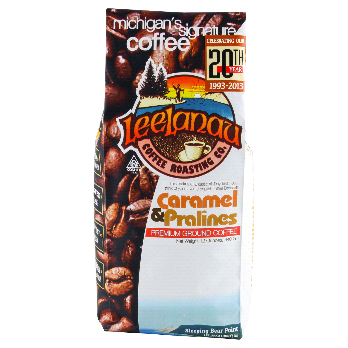 slide 1 of 4, Leelanau Coffee Leelanau Caramel & Pralines Premium Ground Coffee - 12 oz, 12 oz