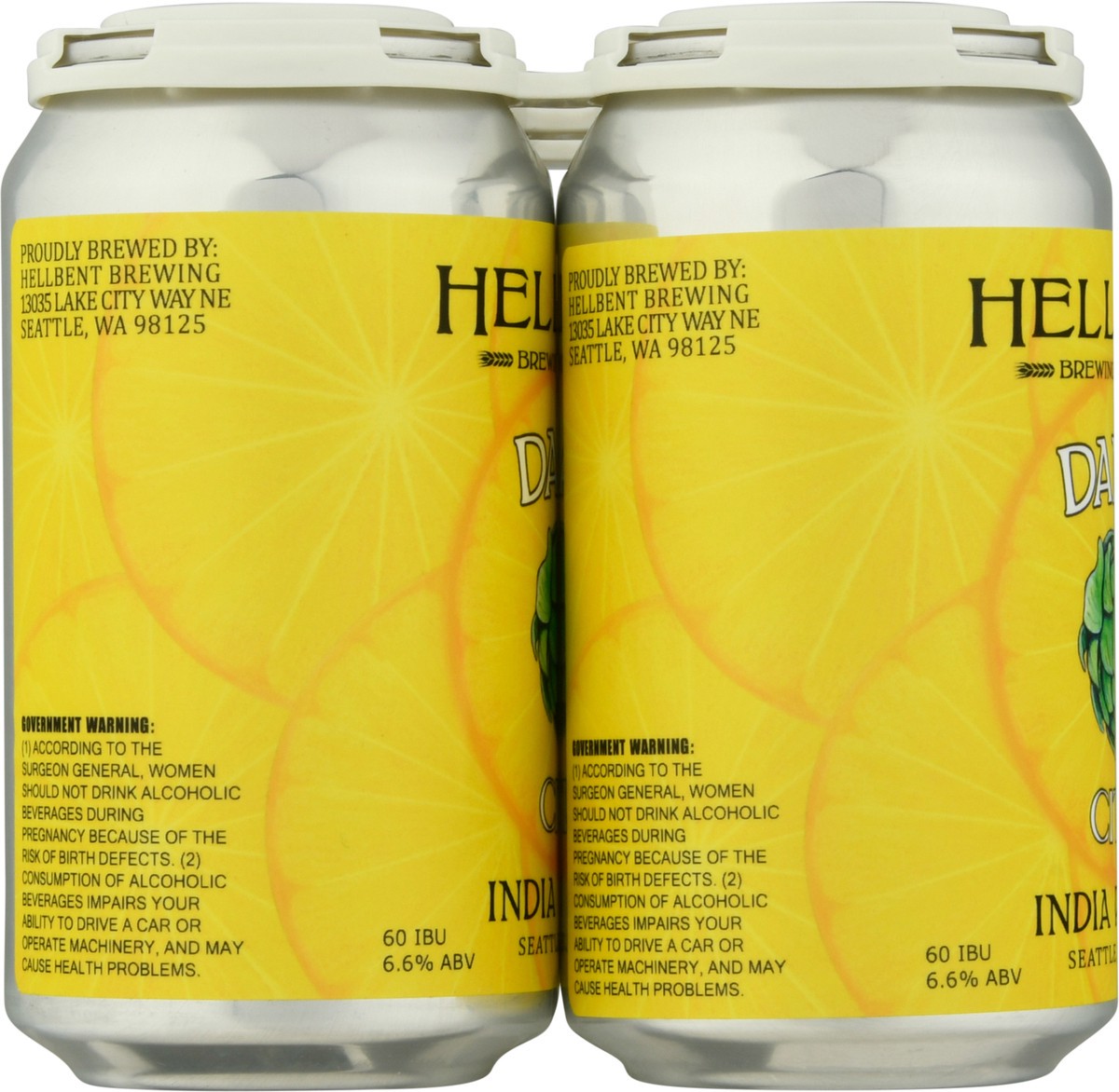 slide 4 of 10, Hellbent Brewing Company India Pale Ale Dang Citra Beer 6 ea, 6  x 12 fl oz