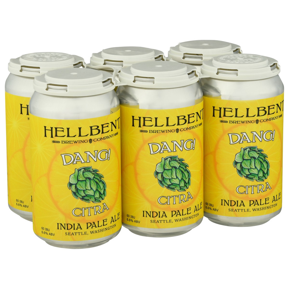 slide 3 of 10, Hellbent Brewing Company India Pale Ale Dang Citra Beer 6 ea, 6  x 12 fl oz