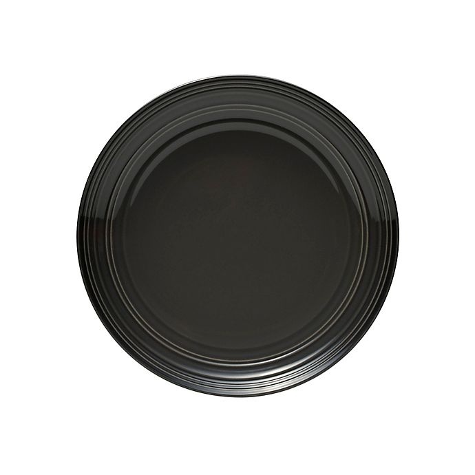 slide 1 of 1, Mikasa Swirl Ombre Coupe Salad Plate - Graphite, 1 ct