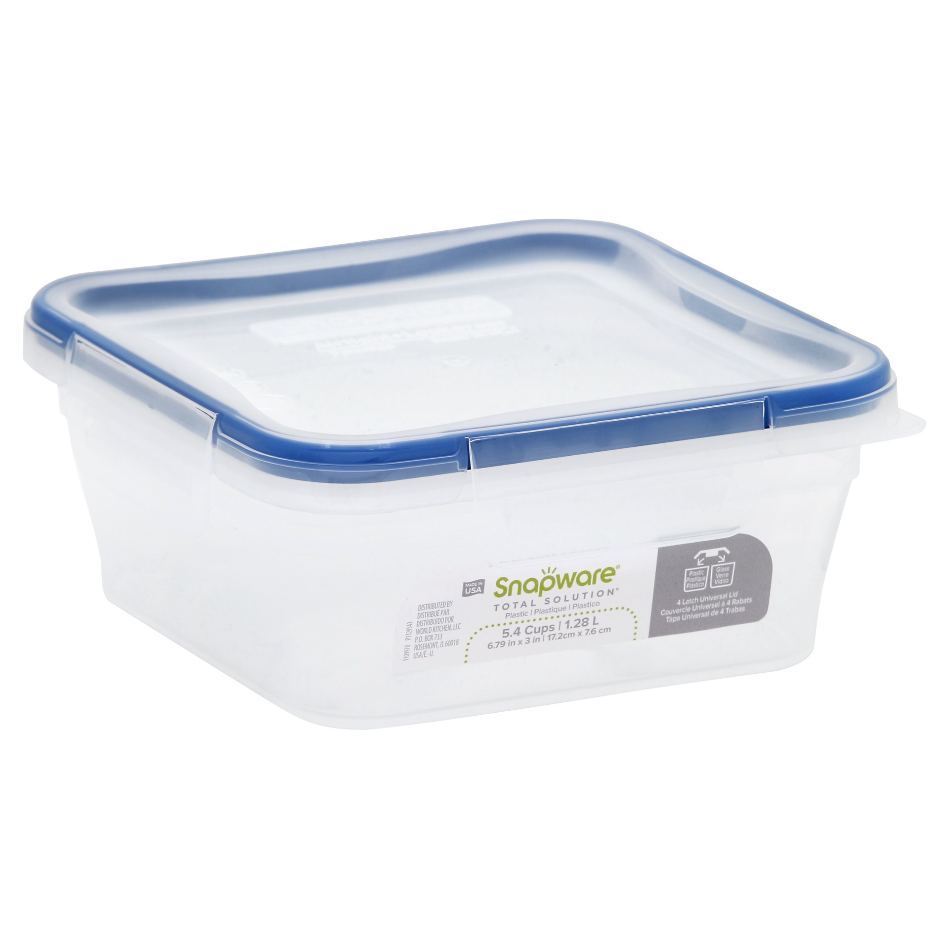 slide 1 of 1, Snapware Total Solution Clear Food Storage Container, 1 ct; 5.4 cups