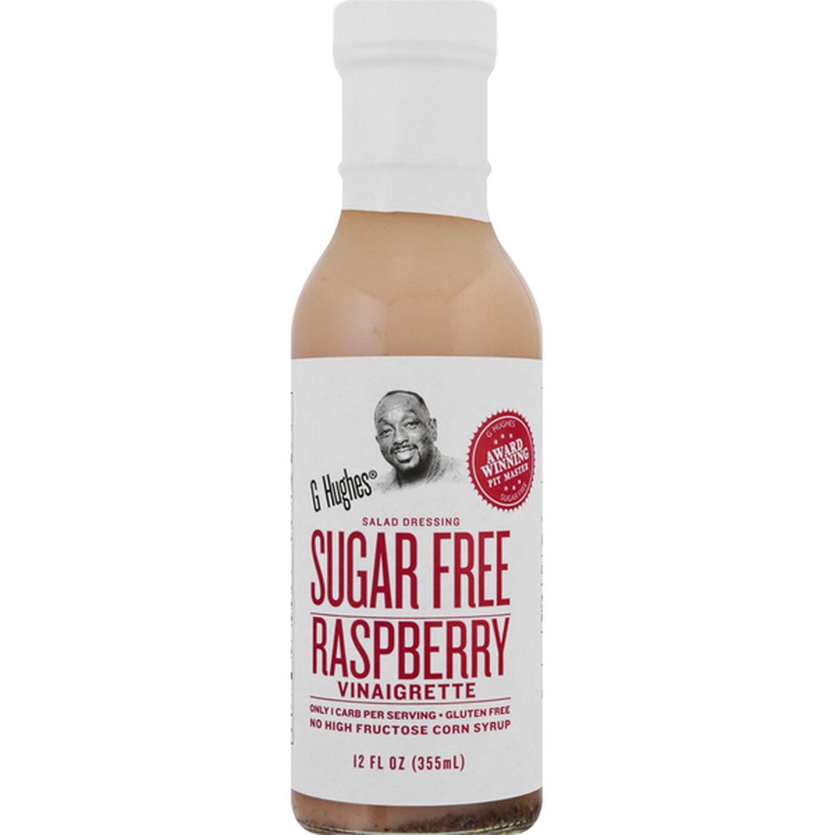 slide 1 of 1, G Hughes Vinaigrette, Sugar Free, Raspberry, 12 oz