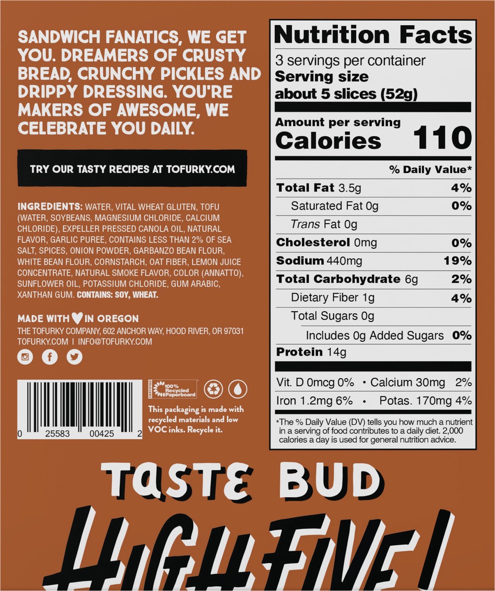 slide 5 of 6, Tofurky Roast Beef Deli, 5.5 oz