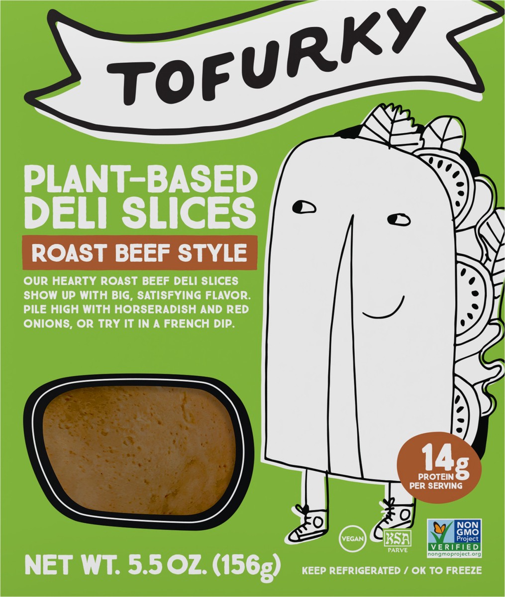 slide 3 of 6, Tofurky Roast Beef Deli, 5.5 oz