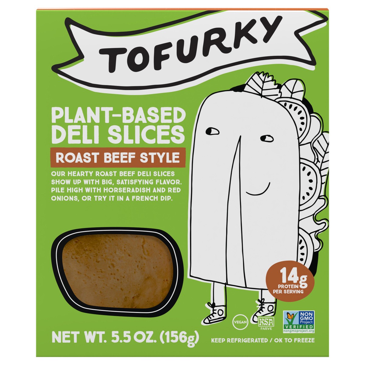 slide 1 of 6, Tofurky Roast Beef Deli, 5.5 oz