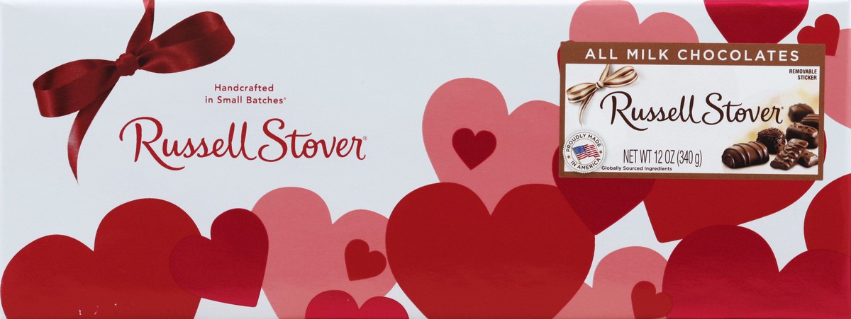 slide 4 of 6, Russell Stover Assorted Milk Fine Chocolates, 12 oz