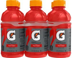 Gatorade Thirst Quencher Fruit Punch 12 Fl Oz 6 Count