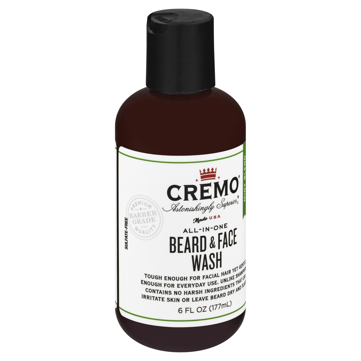 slide 2 of 9, Cremo Beard & Face Wash Mint, 1 ct