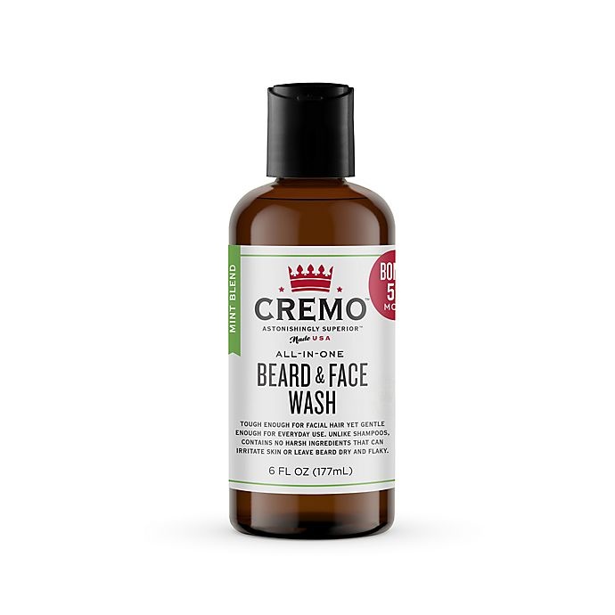 slide 1 of 9, Cremo Beard & Face Wash Mint, 1 ct