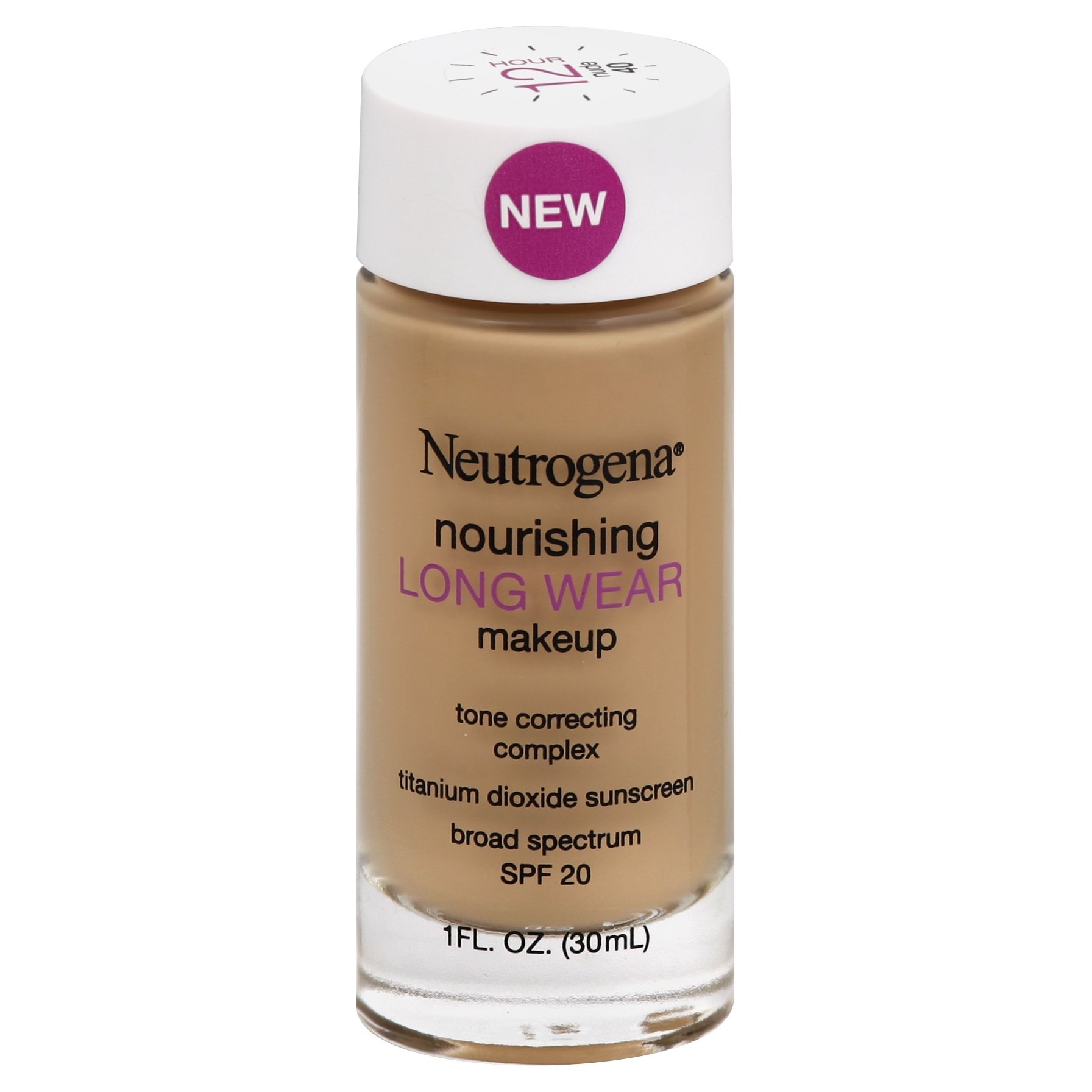 slide 1 of 6, Neutrogena Nourishing Long Wear Liquid Makeup - 40 Nude, 1 fl oz