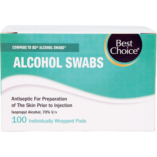 slide 1 of 1, Best Choice Alcohol Pads, 100 ct